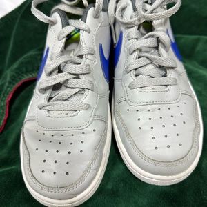 Nike white and blue sneakers